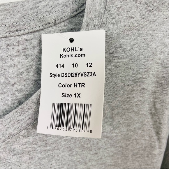 NWT DISNEY PRINCESS gray BELIEVE IN THE FAIRYTALE short sleeve shirt size 1X - Picture 7 of 8